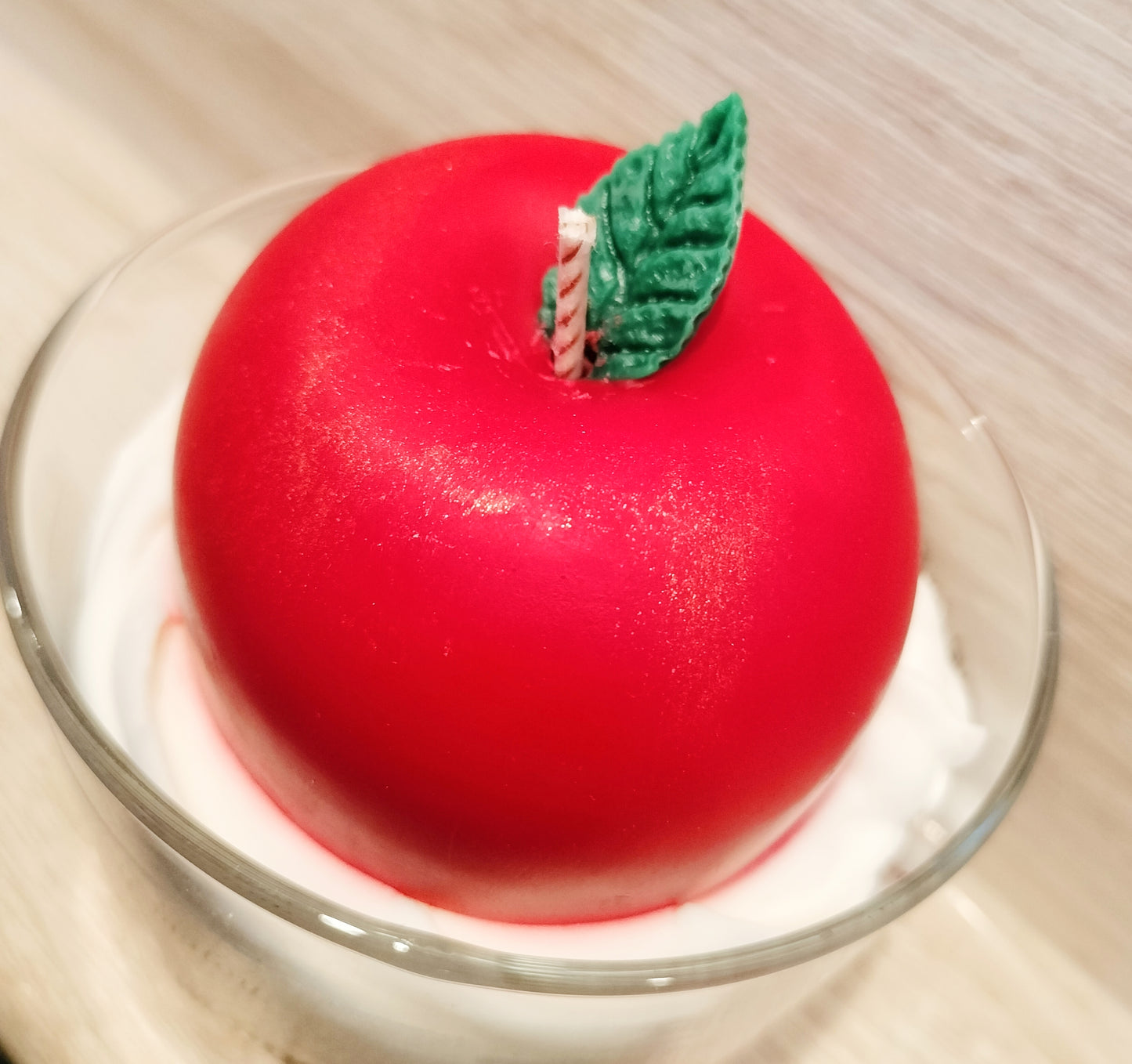 Bougie pomme d'amour