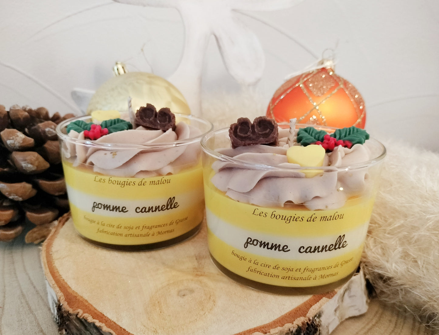 Bougie pomme cannelle