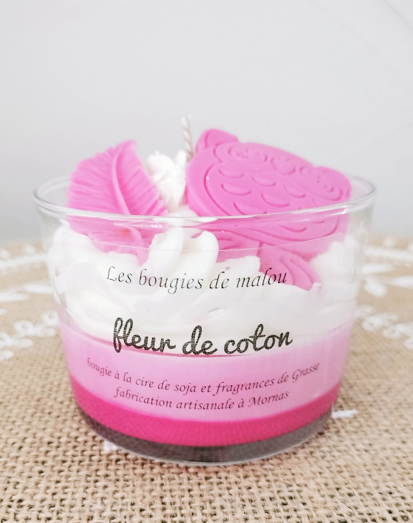 Bougie fleur de coton