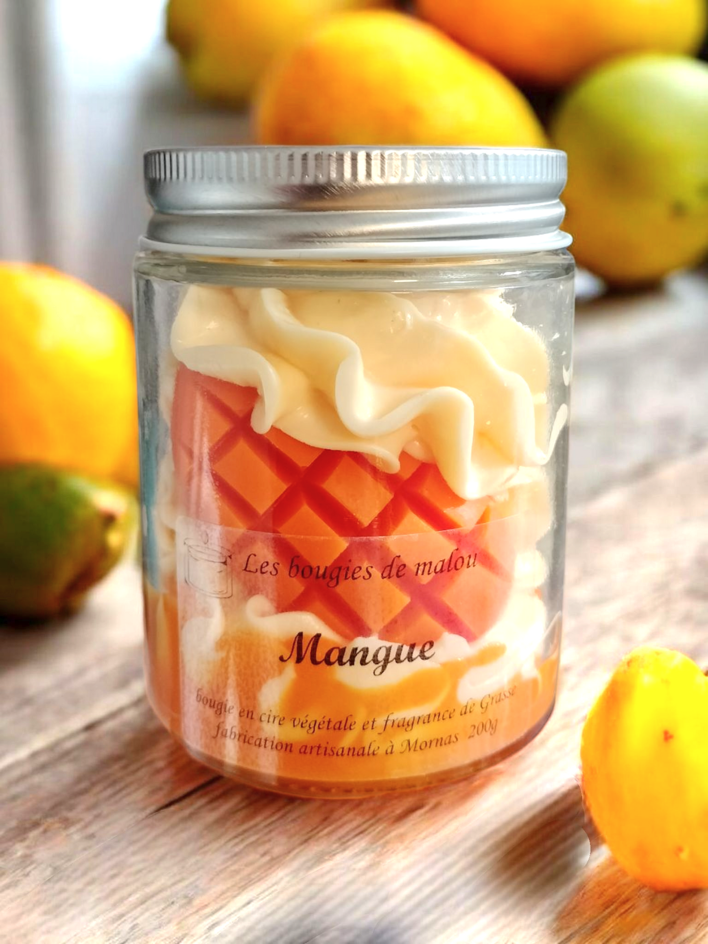 Bougie Artisanale parfum mangue