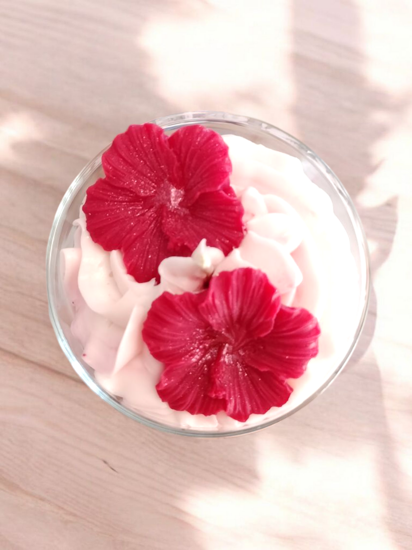 bougie fleur hibiscus