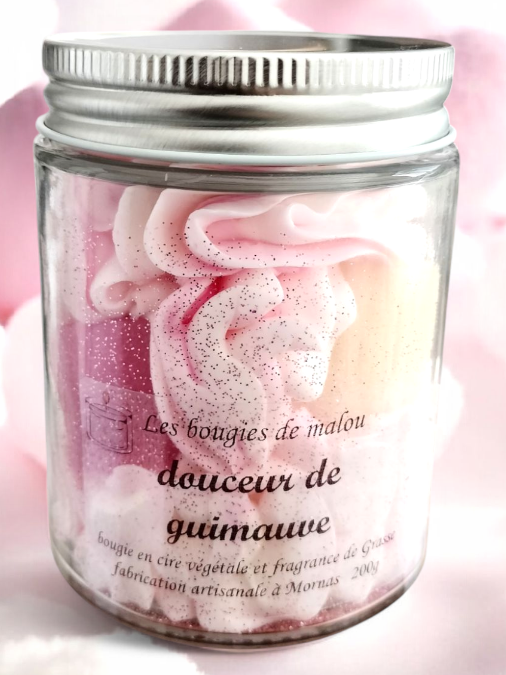 bougie artisanale parfum guimauve