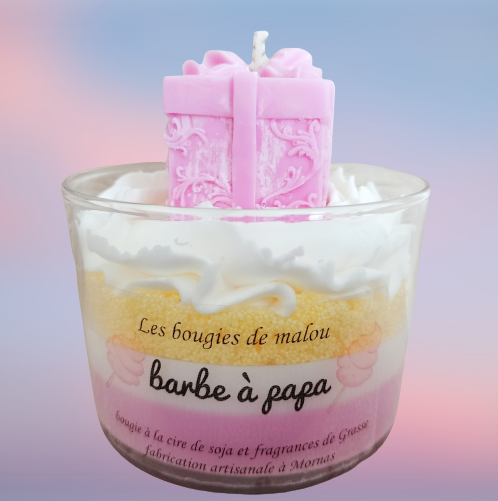 Bougie barbe à papa