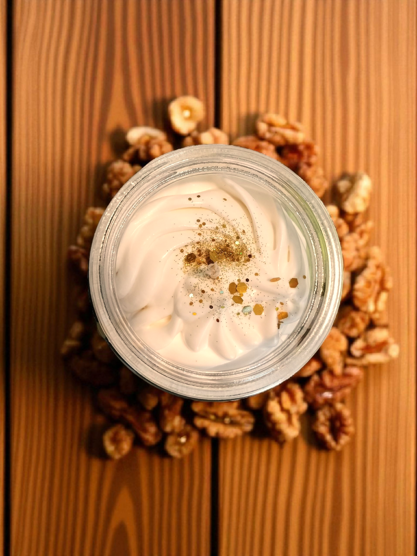 Bougie Artisanale et Végétale - Parfum délice de noix