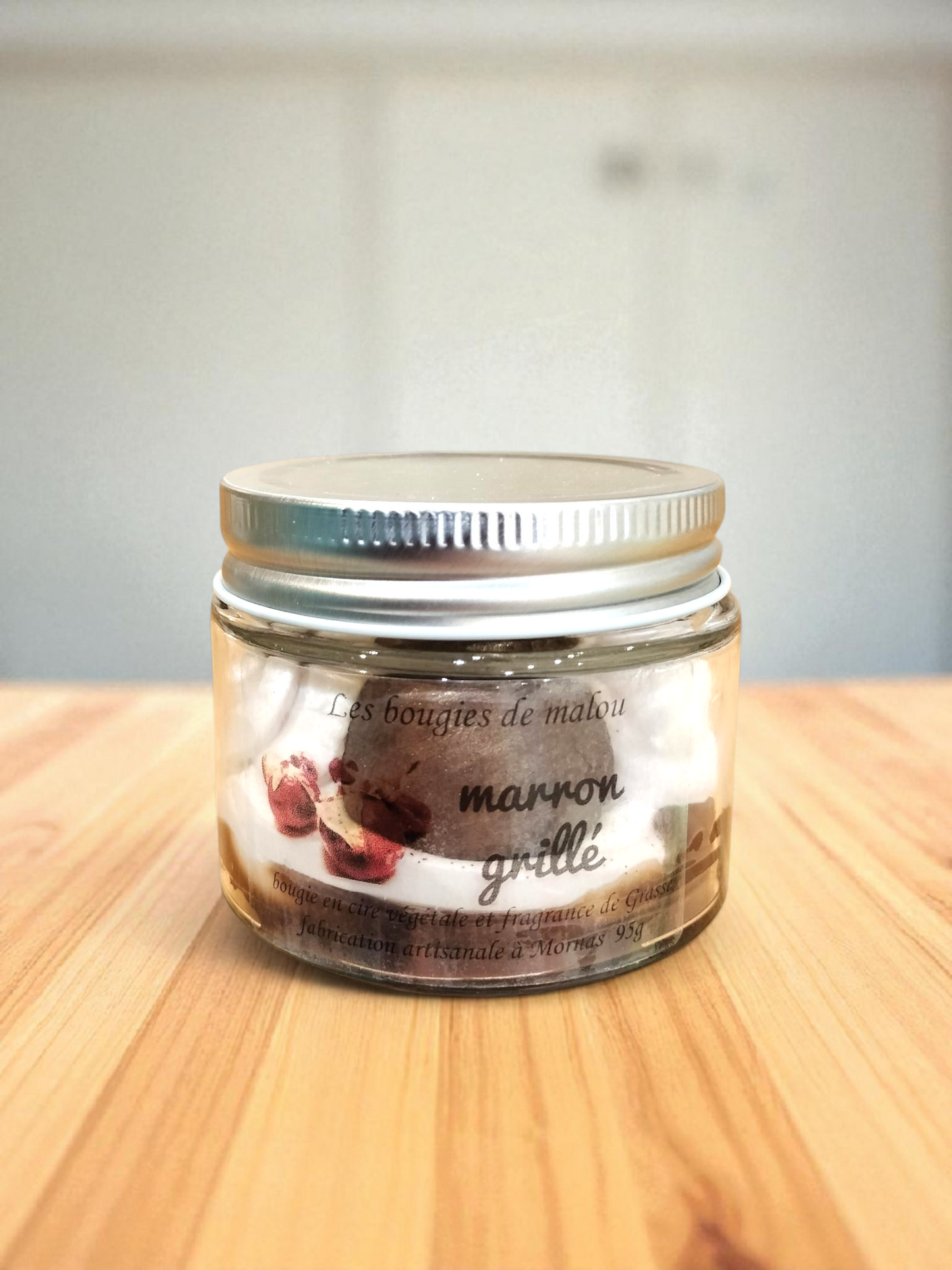 Bougie Artisanale et Végétale - Parfum marron grillé 🌰