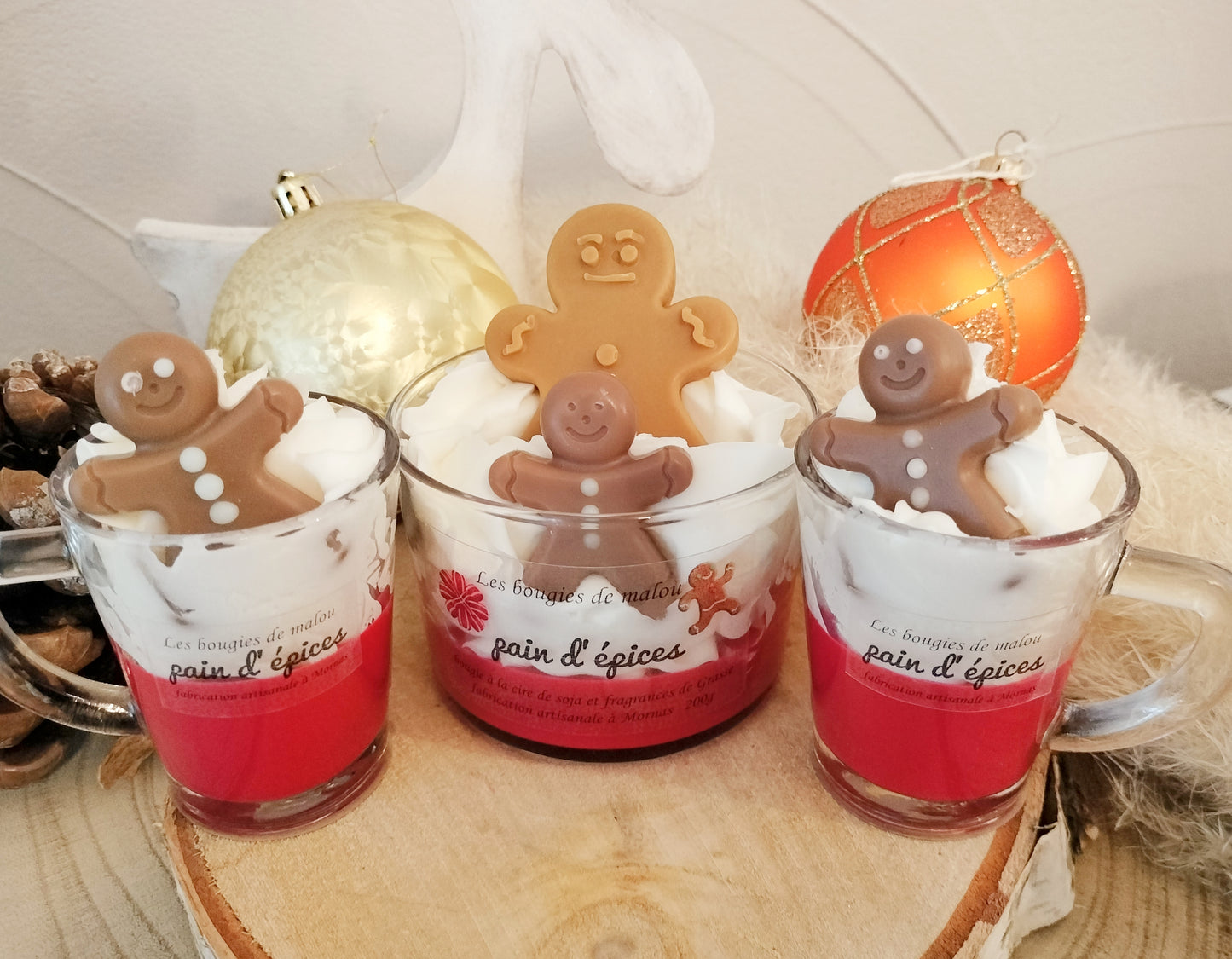 Bougie bonhomme pain d'épices
