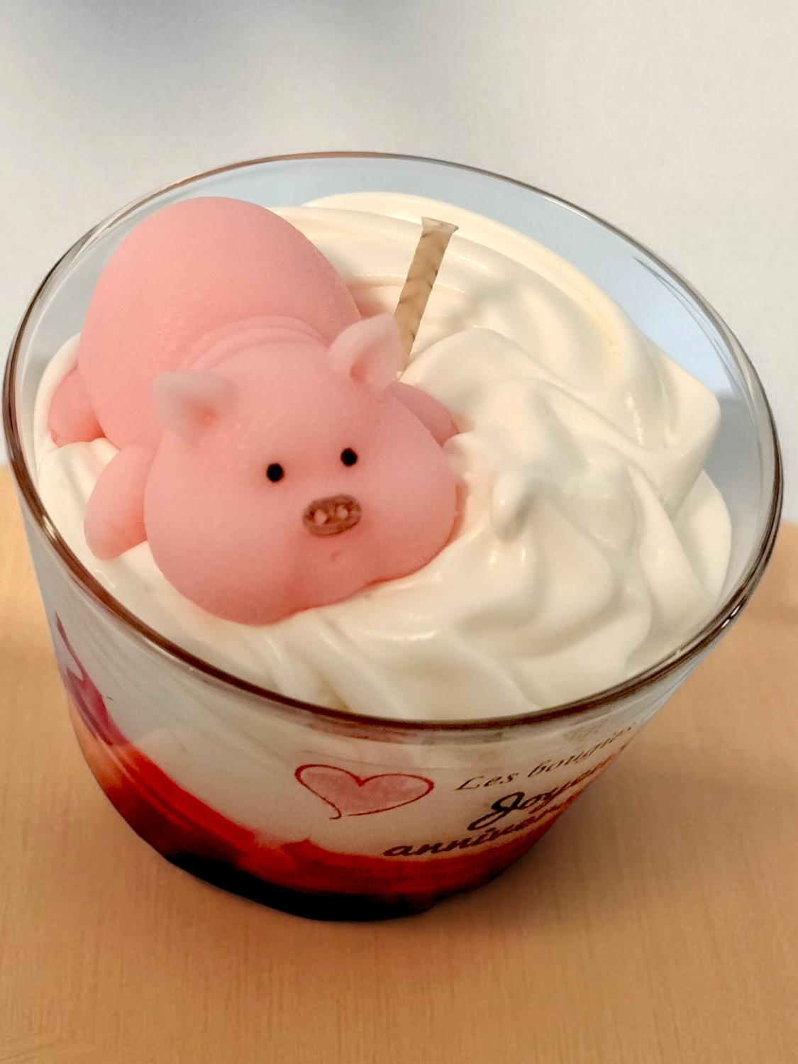 Bougie cochon anniversaire