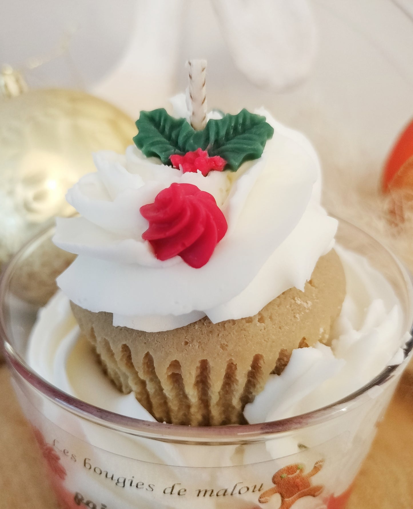 Bougie muffin pain d'épices