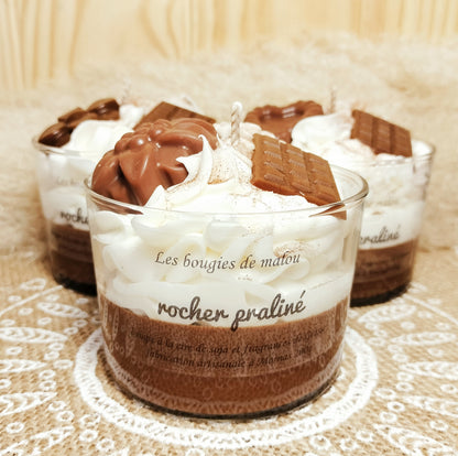 Chocolate praline candle