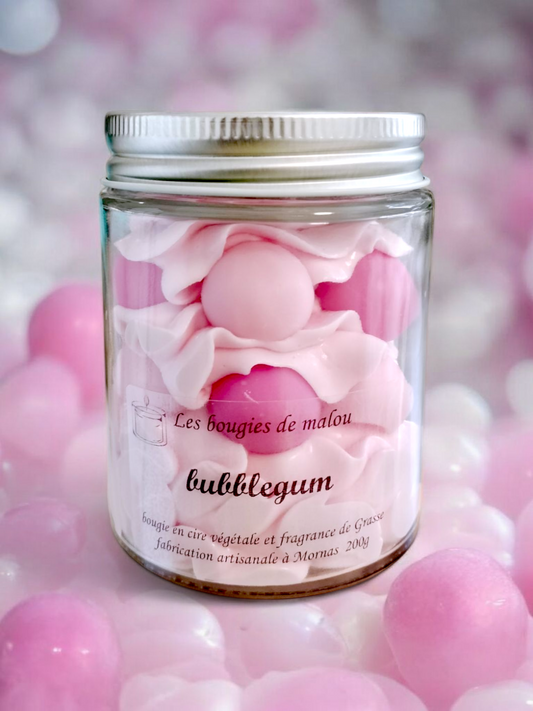 Bougie artisanale bubblegum