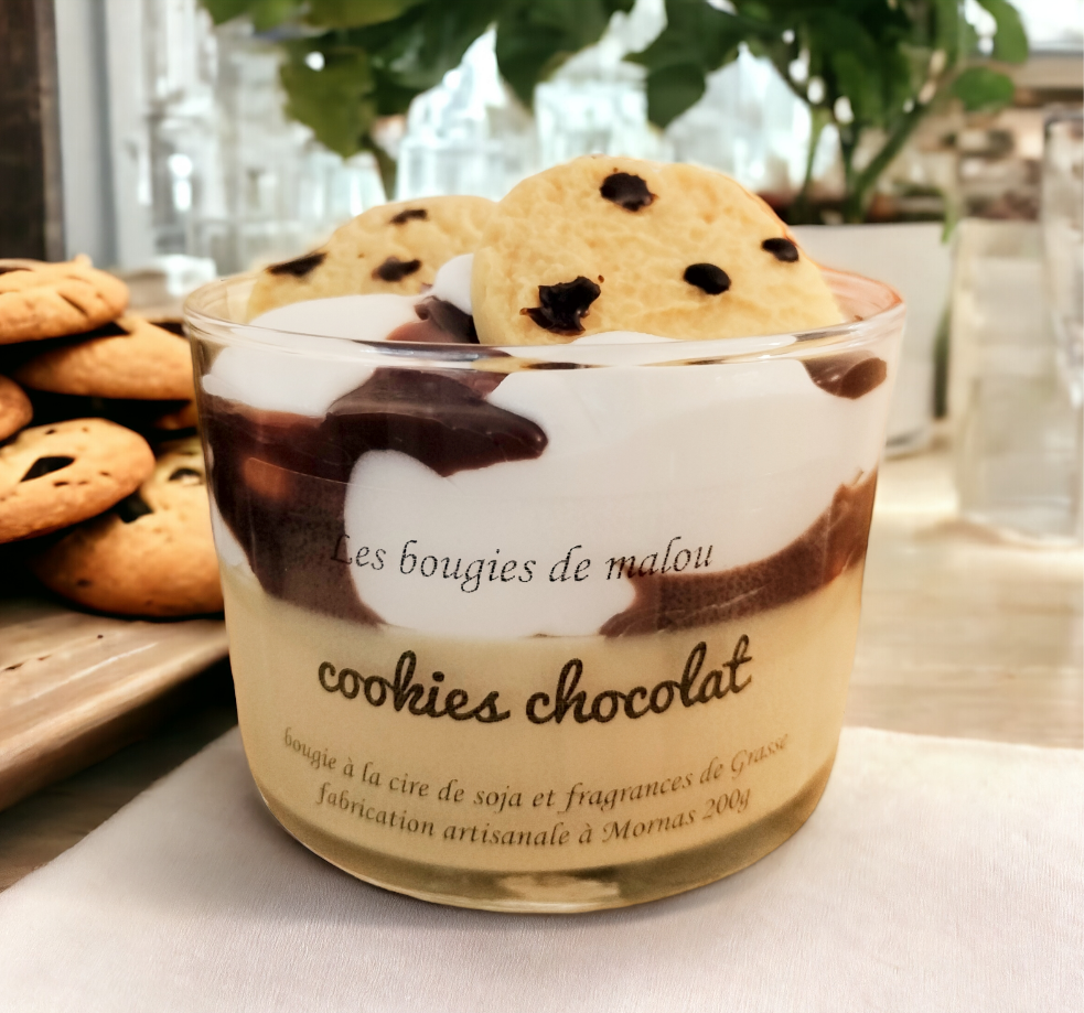 Bougie aux cookies