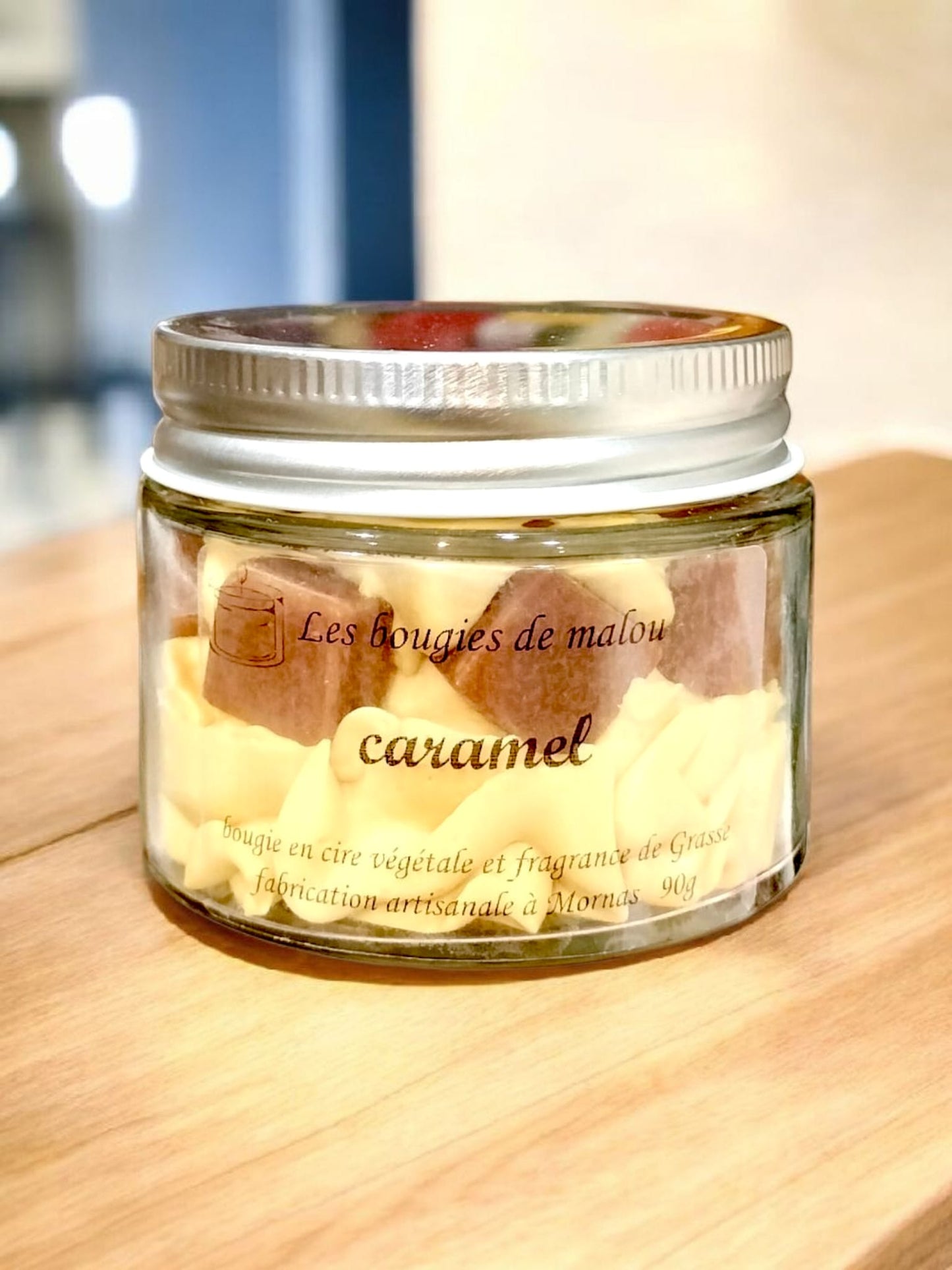 Bougie Artisanale et Gourmande - Parfum Caramel au beurre salé 🍯
