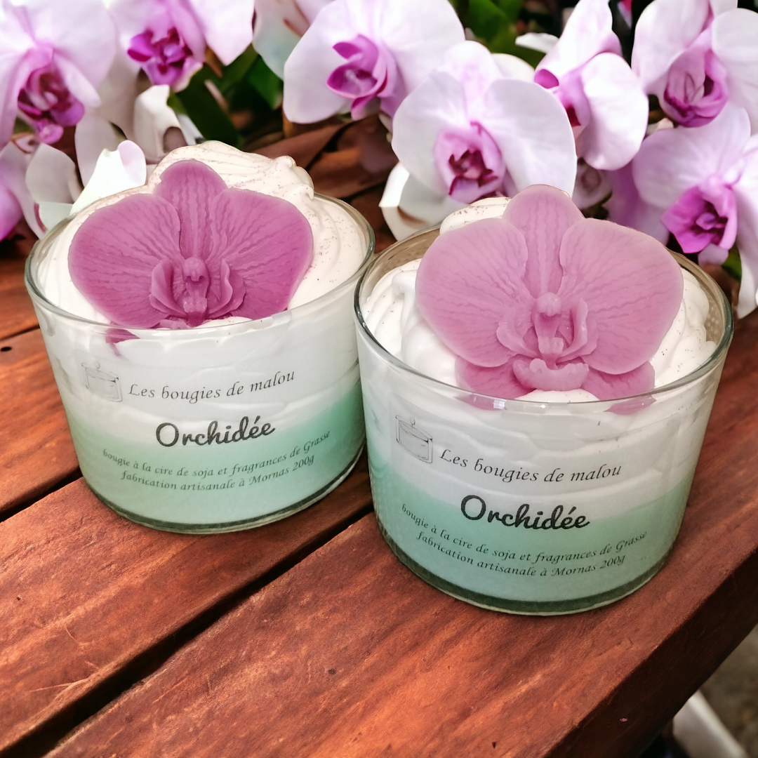 Orchid candle