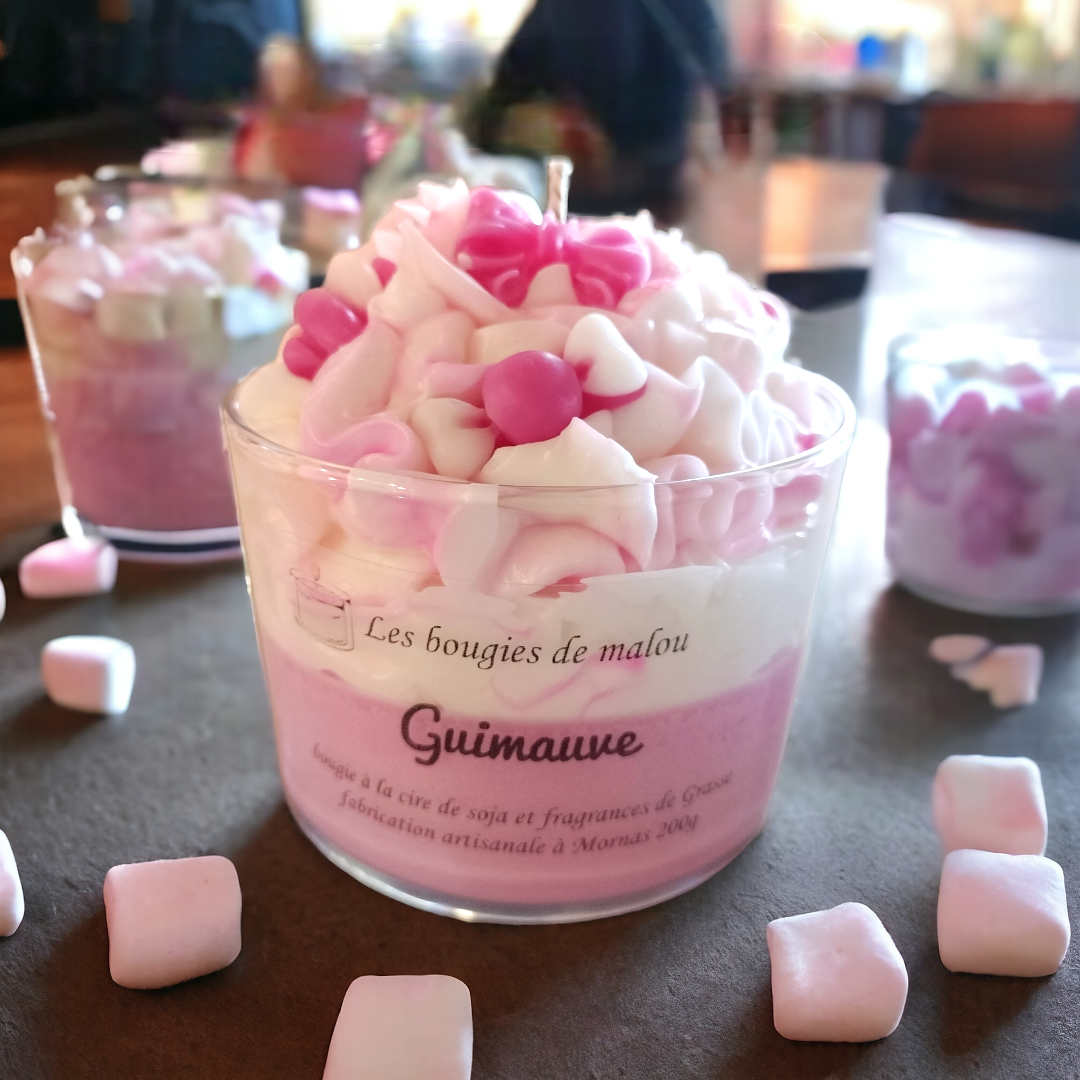 Marshmallow candle