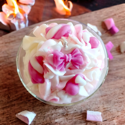 Marshmallow candle