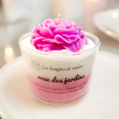 Bougie rose ancienne