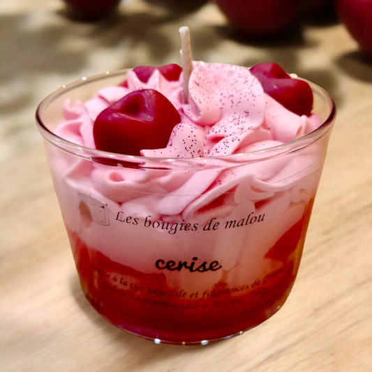 Gourmet cherry candle