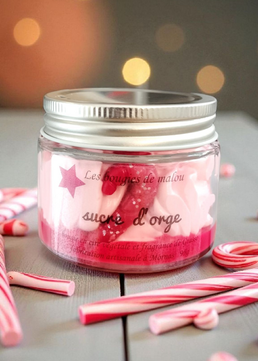 Bougie Noël sucre d'orge
