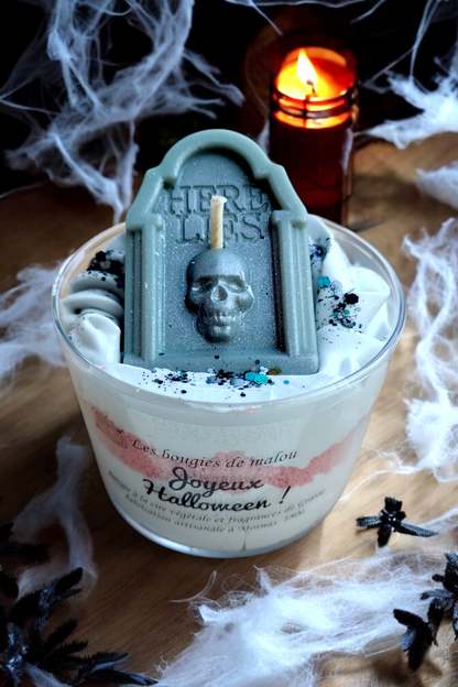 Halloween coffin candle