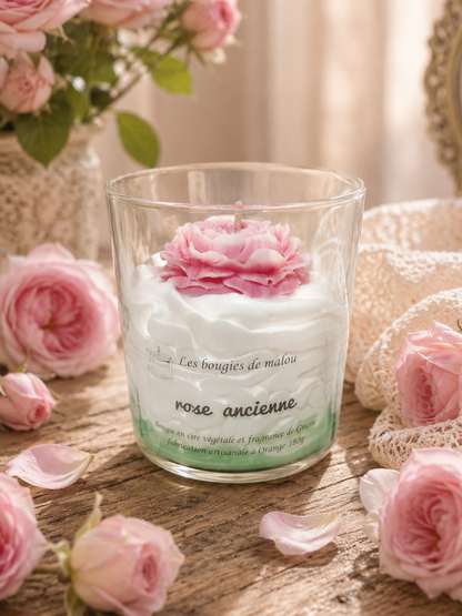 Alte rosa Kerze