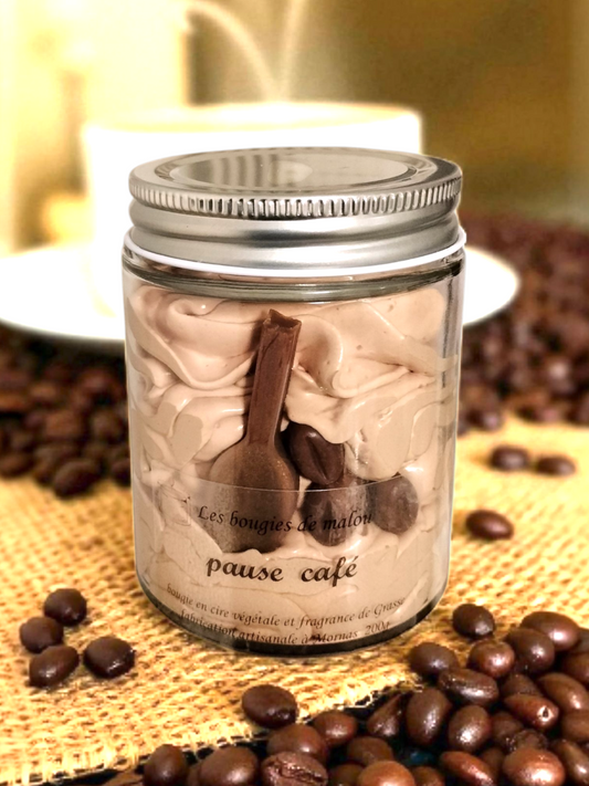 Bougie Artisanale et Créative - Parfum café ☕