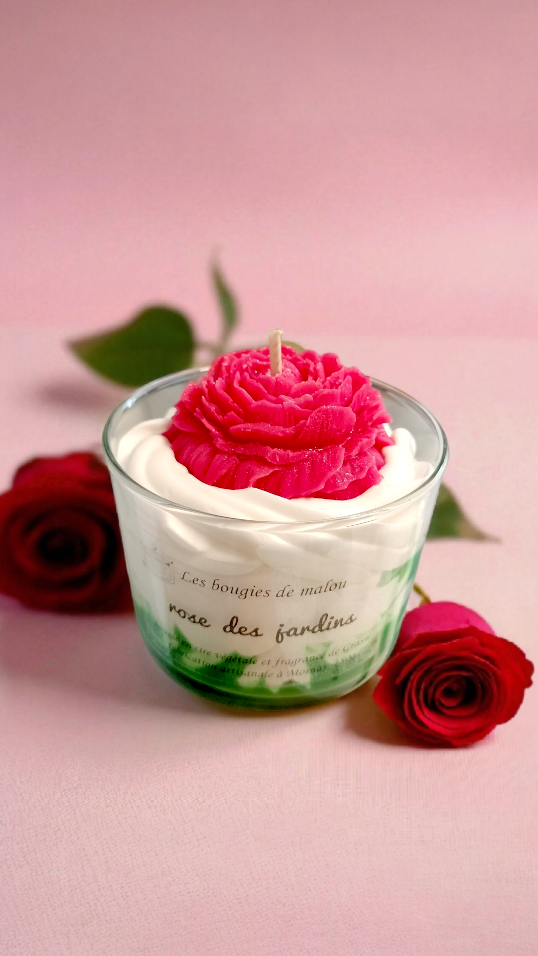 Alte rosa Kerze
