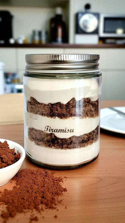 Bougie Artisanale et Végétale - Parfum tiramisu 🍫☕