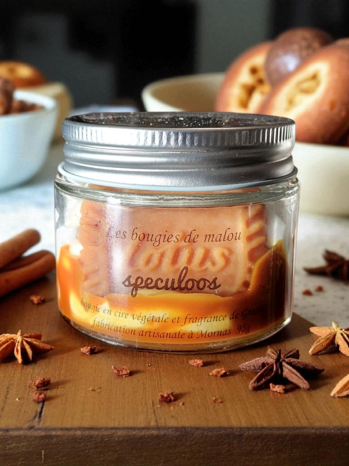 Handmade &amp; Creative Candle - Gourmet Speculoos Scent 🥮✨