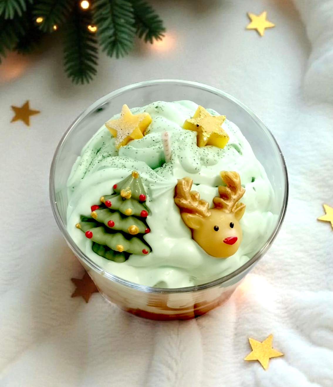 Bougie artisanale Sapin de Noël