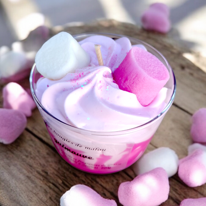 Marshmallow gourmet candle