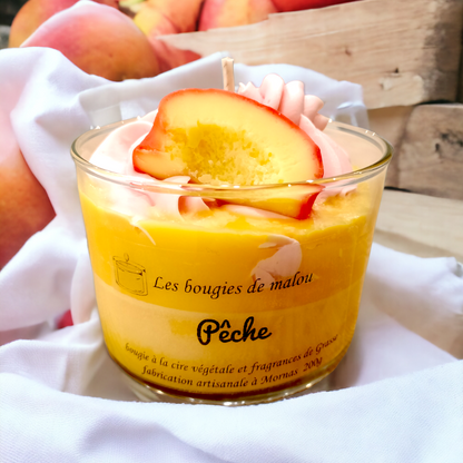 Peach candle