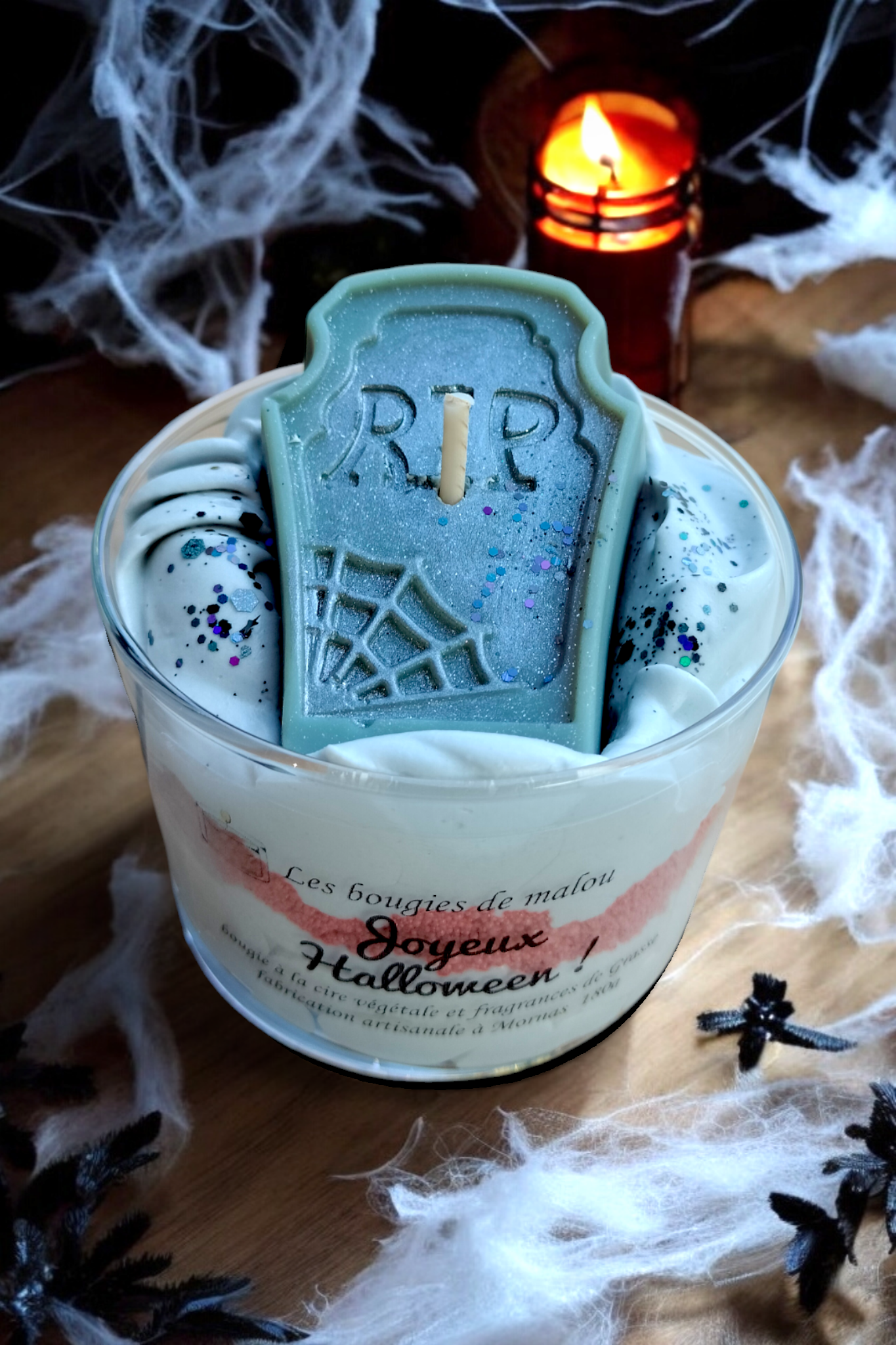 Halloween coffin candle