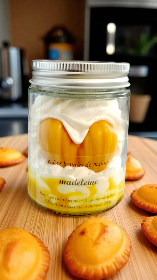 Handgemachte Gourmet-Kerze – Madeleine-Duft 🧁✨