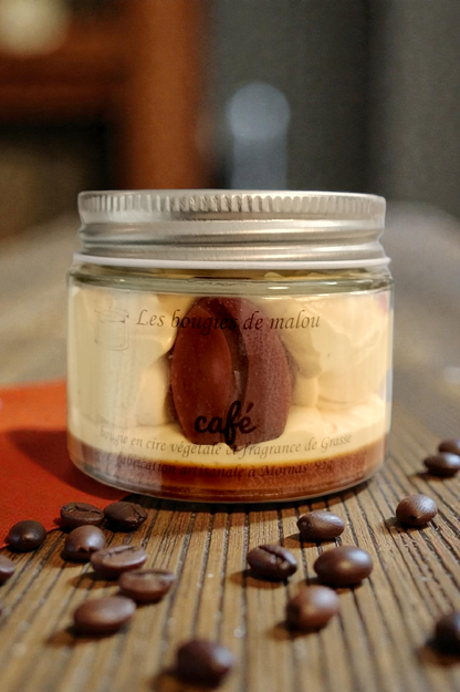 Bougie Artisanale et Créative - Parfum café ☕