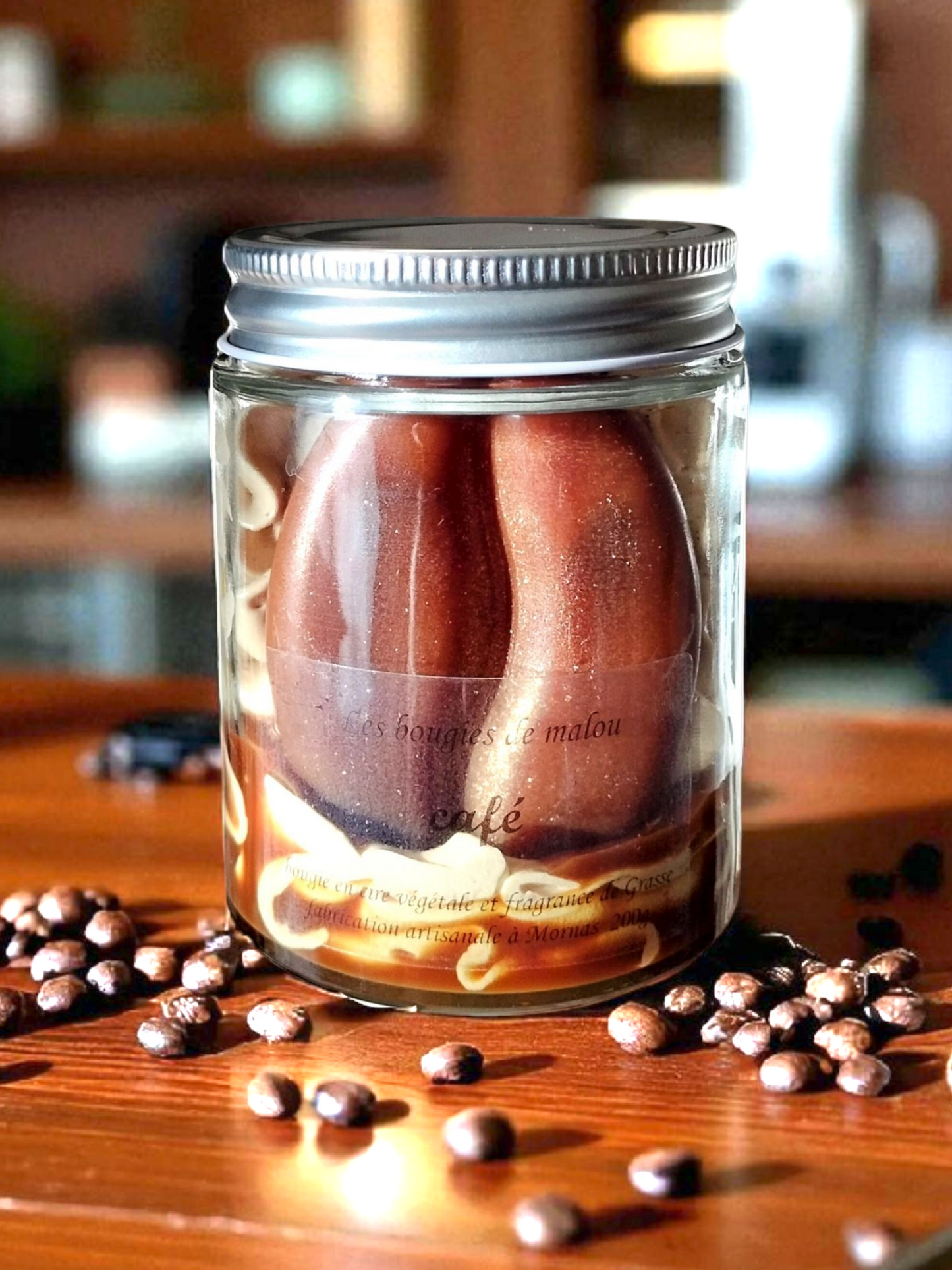 Bougie Artisanale et Créative - Parfum café ☕