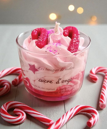 Bougie Noël sucre d'orge