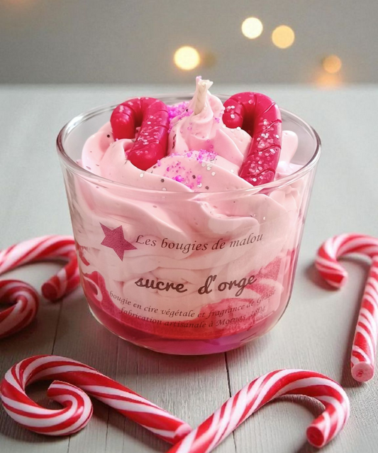 Bougie Noël sucre d'orge