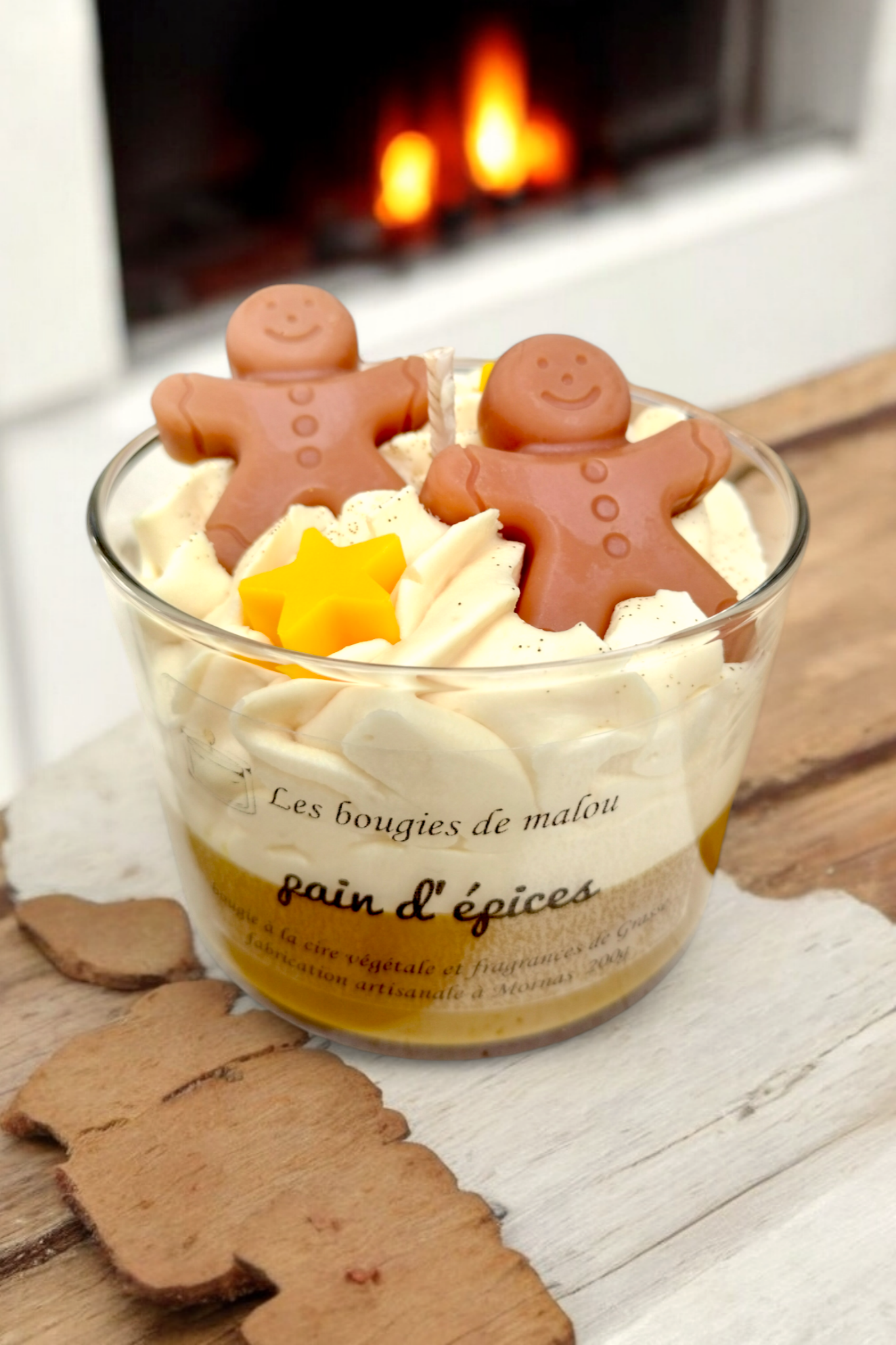 Gingerbread Man Candle