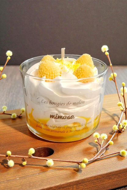 Bougie Artisanale mimosa